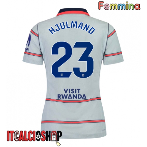 Atletico Madrid Morten Hjulmand #23 Terza Maglia Femmina 2026-27 Manica Corta